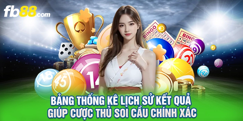 Bảng thống kê lịch sử kết quả giúp cược thủ soi cầu chính xác.